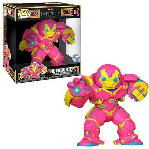 Marvel Iron Man Infinity Saga Black Light Jumbo Hulk Buster Figure Funko Pop! Jumbo Iron Man – Hulkbuster (Blklt) – Marvel: The Infinity Saga Funko