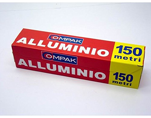 Accessori Da Cucina Compak Rotolo Carta In Alluminio 150 Mt H29