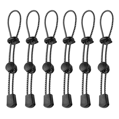 Fuipvgi 6 Pezzi Corda Elastica, Zaino Corda Fibbia, Corda Elastica Regolabile, Per Bastoni Da Trekking, Per Alpinismo Arrampicata Trekking All'Aperto,