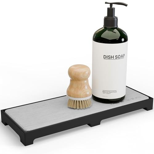 Minismus Diatomee Organizer Lavello Cucina - Porta Spugne Lavello Cucina - Porta Sapone Cucina Ad Asciugatura Rapida - Organizer Cucina - Accessori Cu