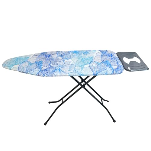 Paluplus Asse Da Stiro Pieghevole, Misura 130X38X93 Cm, Altezza Regolabile In Varie Posizioni, Tavola Da Stiro Salvaspazio Con Poggia Ferro Da Stiro -