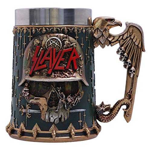 Nemesis Now Boccale Rock Band, Resina, Slayer Eagle Helmet Skull Logo, 1 Count (Pack Of 1)