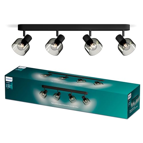 Philips Sleet Spot A 4 Teste, E14 Non Incluso, Nero, Ip20