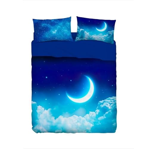 Bassetti Completo Lenzuola Effetto Copriletto Letto Singolo, Collezione Imagine, Realizzato In Cotone 100% Con Stampa Digitale Ad Alta Definizione, Ma