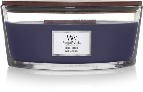 Woodwick Candela Ellipse Jar Hinoki Dhalia