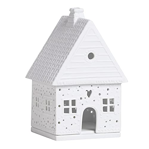 Räder Gingerbread Light House Piccola, 9 X 8,5 X 14 Cm Bianco