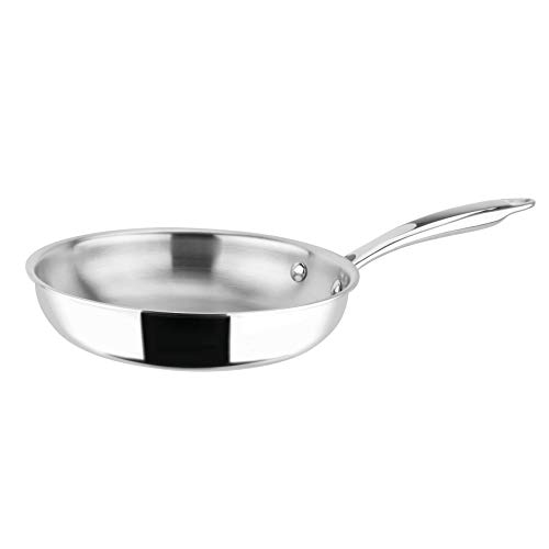 Sitram 710731 Stufa Rapsody In Acciaio Inox Qualità Professionale Diam. 20 Cm - Tutti I Piani Cottura, Compresi Quelli A Induzione, Argento