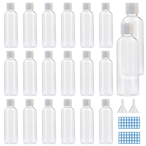 Dngh Bottiglie Viaggio 100 Ml Plastica Bottigliette Viaggio Trasparenti Contenitori Liquidi Vuote Aereo Per Shampoo Srticoli Da Toeletta Lozioni Creme