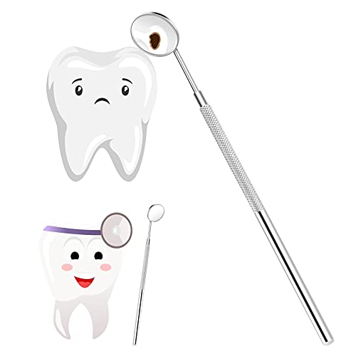 Vkospy Bellezza Dell'Acciaio Inossidabile Trucco Specchi Strumenti Di Dentista Per Estensioni Ciglia/Ispezionare Instrument