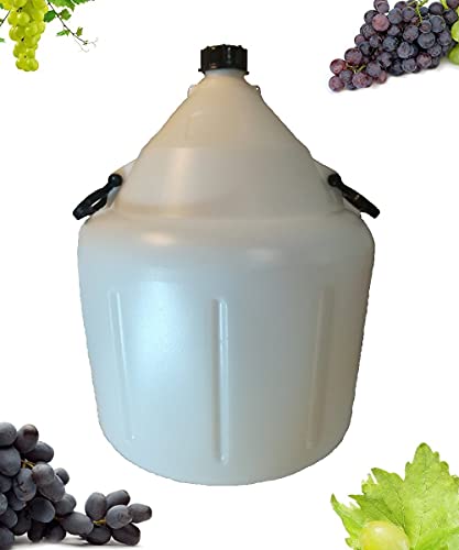 Buyglass Damigiana Litri 53 Plastica Completa Di Tappo Adatta Per Alimenti