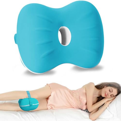 Bibykivn Cuscino Per Le Gambe, Cuscino Ortopedico Per Le Gambe Con Memory Foam, Cuscino Ergonomico In Memory Foam, Aiuto Posizione Corretta Per Dormir