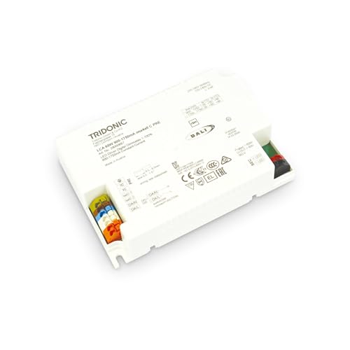 Ideal Lux Lampada Da Soffitto Fly D90 Driver Dali/Push 100W 1400Ma, Plafone, Luminaria A Soffitto, Luce Per Soffitto, 14X10H3 Cm, Nero