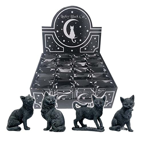 Nemesis Now Lucky Black Cats 9Cm (Display Di 24), Poliresina