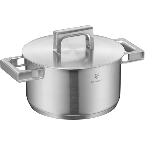 Wmf Ultimate Cool - Pentola Grande 20 Cm, Coperchio In Acciaio Inox, A Induzione Da 3,4 L, In Acciaio Inox Cromargan Opaco, Manici Che Riducono Il Cal