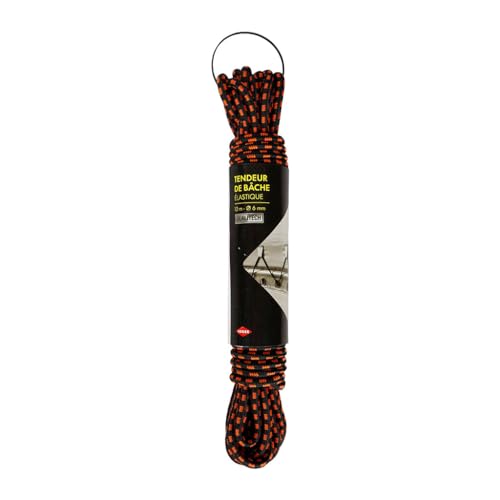 Cogex - Tenditore Cavo Elastico, Tenditore Telone - Tenditore Elastico - Lunghezza: 10 M - Diametro: Ø6 Mm - Per Telone - Per Un Ancoraggio Senza Tagl
