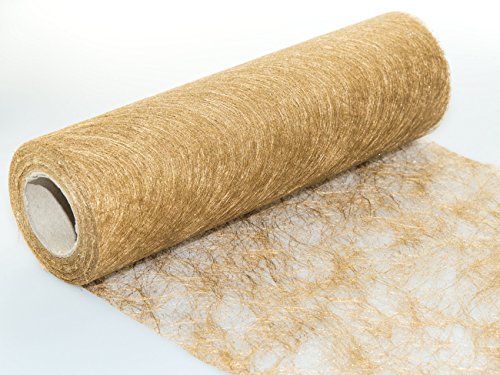 Unbekannt Runner Da Tavolo, Tela, Gold, 30Cm X 25M