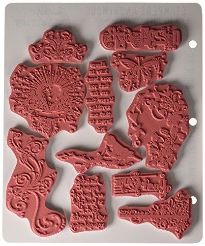 Tim Holtz Cling Rubber Stamp Set 7"X8.5"-Urban Chic