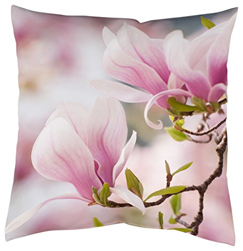 Home Fashion 66735 – 123 Rosa 50 X 50 Cm Federa Stampa Digitale, Velluto, Rosé, 1 X 50 X 50 Cm
