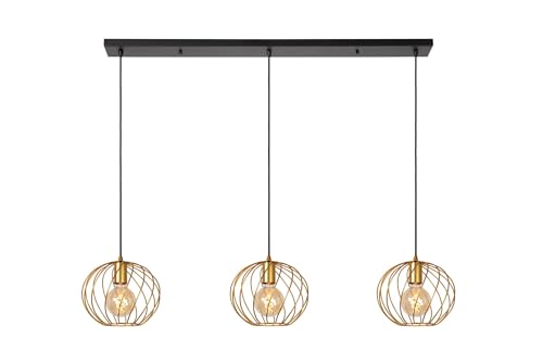 Lucide Danza - Lampada A Sospensione 3 X E27 In Oro Opaco/Ottone