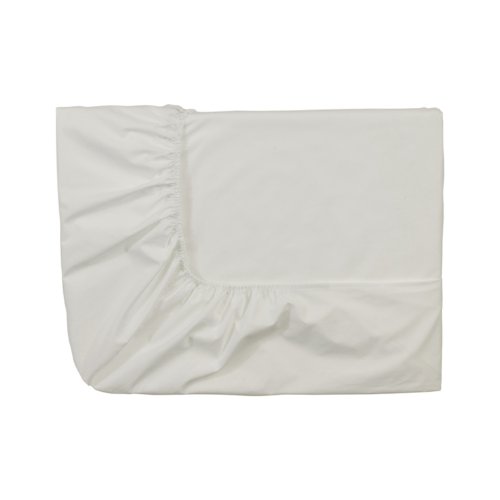 Essix Home Collection - Lenzuola Singolo Singolo Con Angoli, In Cotone Percalle, Numero Fili: 80, Meringa, 140 X 200 Cm