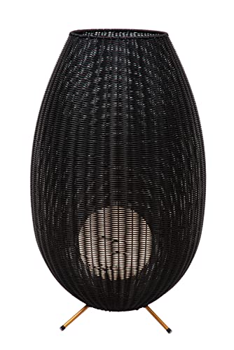 Lucide Colin Ip44 - Wiederaufladbare Stehlampe Außen - Akku/Batterie - Led Dim. - 1X3W 3000K - Ip44-3 Stepdim - Schwarz