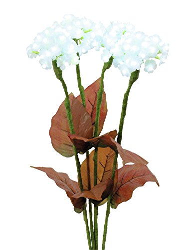 Europalms Euro Palms 83330300, Ortensia Decorativa 100 Lucine Al Led, Bianco (Weiß), Standard