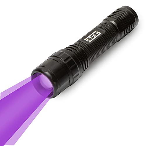 Stak Horatio: Torcia Led 3W + Uv. A Pile, In Alluminio.