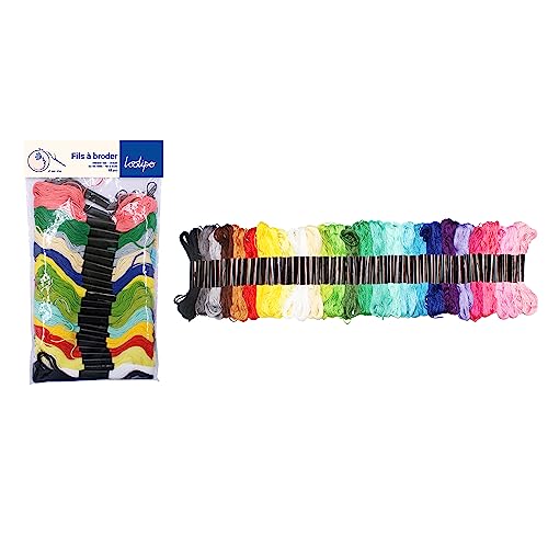 Confezione Da 52 Fili Da Ricamo, 8 Ml, 26 Colori Assortiti