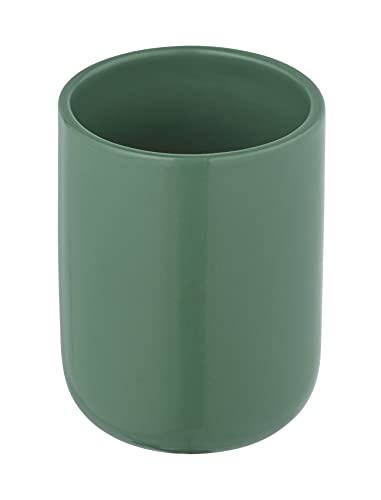 Allstar, Portaspazzolino Olinda, Colore Verde, Accessorio Da Bagno Con Finitura Opaca