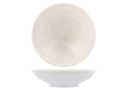 H&H Vortex Set 6 Piatti Fondi, Stoneware, Cm19
