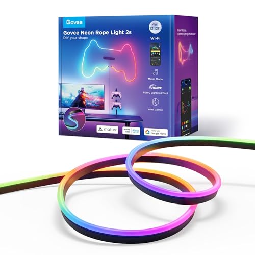 Govee - Neon Strip Light 4 Meter Black Matter Ready