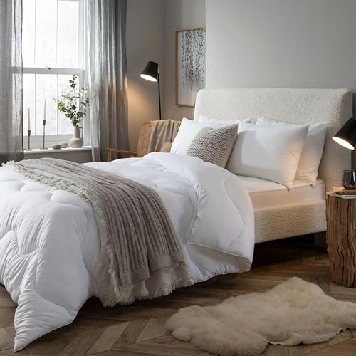 The Fine Bedding Company - Piumino Spundown - 4.5 Tog - Estate - Fodera Morbida Pelle Di Pesca - Lavabile In Lavatrice - Anallergico - Matrimoniale