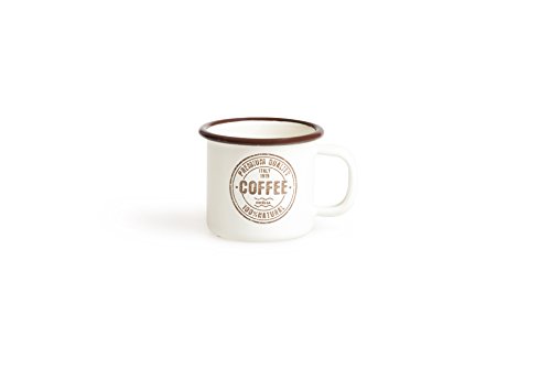 Excelsa Premium Quality Mug, Ferro Smaltato, Crema, 6 Centimeters Cm