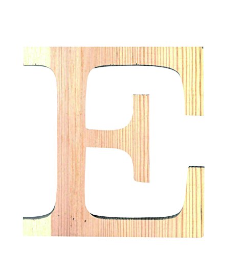 Artemio - 11,5 Cm-Bois-In Lettera Maiuscola E, Colore Beige
