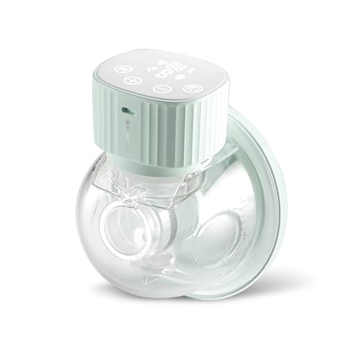 Tiralatte Elettrico Kikkaboo Noa, Tiralatte A Mani Libere, Tiralatte Portatile, 3 Modalità E 9 Livelli Di Aspirazione, Schermo Led, Funzione Di Memori