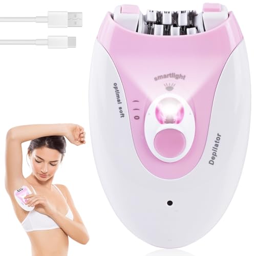 Epilatore Elettrico Senza Fili 2 In 1 Epilatore Per Il Viso Da Donna, Epilatore Con Luce A Led, 2 Velocità, Regolabile, Epilatore Per Il Viso, Per Don
