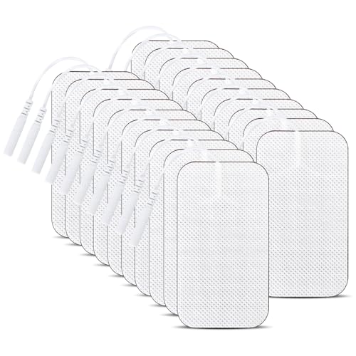 20 Cuscinetti Per Elettrodi, 5 X 9 Cm, Autoadesivi, Riutilizzabili, Per Terapia Del Dolore Per Tenen, Agopuntura, Digita Terapia, Massaggiatore Per Al