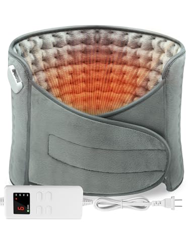 Termoforo Elettrico Termoforo Lombare Con 6 Livelli Di Temperatura E 4 Impostazioni Di Tempo, Spegnimento Automatico Per Schiena, Collo, Spalle, Addom