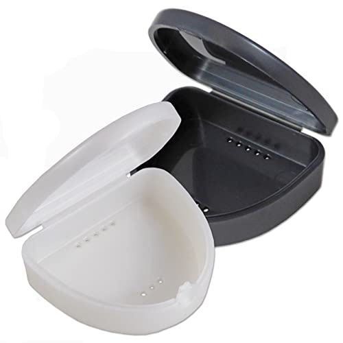 2 X Aligner Case ~ Retainer Gumshield Paradenti Bretelle Biteguard Storage Box