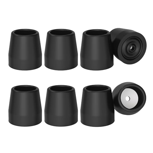Supregear Walker Tips, 8 Pezzi 28 Mm Heavy Duty Gomma Walker Commode Consigli Di Sostituzione Per Camminatori, Commodes, Doccia Sedie, Camminare Basto