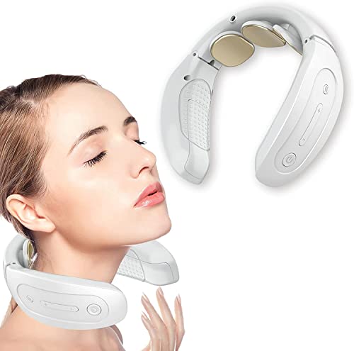 Massaggiatore Cervicale Collo, Massaggiatore Elettrico Per Collo, Fisioterapia Elettromagnetica Profonda, Allevia Il Dolore, 4 Modalità E 15 Livelli,