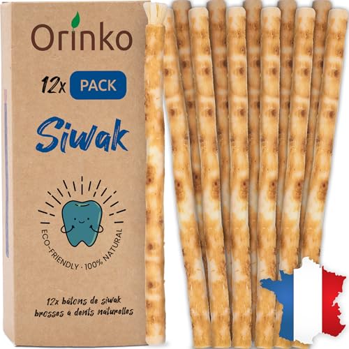 Siwak Naturale - Miswak Radice Di Arak Per Denti E Igiene Orale - Spazzolino Ecologico In Radice Di Miswak - Set Di 12 Stick Naturali Per La Pulizia D