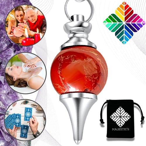 Pendolo Esoterico Di Radiestesia Diaspro Rosso, Pendolino Radioestesia Goccia D'Acqua – 14 Gr [Soddisfatti O Rimborsati A Vita]