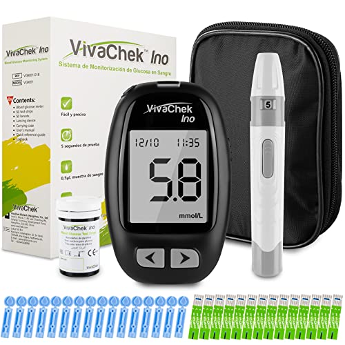 Glucosio Nel Sangue Kit Aggiornamento 2021 Misuratore Di Glicemia Diabetes Test Kit Trasmissione Dati Tramite Microusb Avviso Di Ipoglicemia E Chetoni