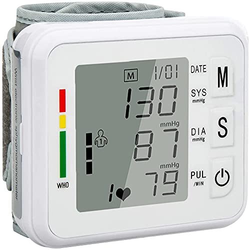 Misuratore Di Pressione Sanguigna Da Polso,Misuratore Pressione Automatica Arteriosa E Battito Cardiaco,Misurare Sanguigna Pressione E Frequenza Cardi