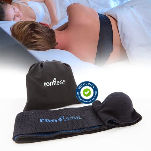 Ronfless - Cintura Antirussamento - Apnea Notturna - Dispositivo Medico Brevettato - Efficacia E Comfort