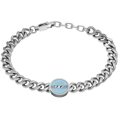 S.S. Lazio Bracciale Da Uomo Della Squadra Gioiello Realizzato In Acciaio Con Simbolo A Forma Di Aquila. La Referenza È: B-Lb011Tas.