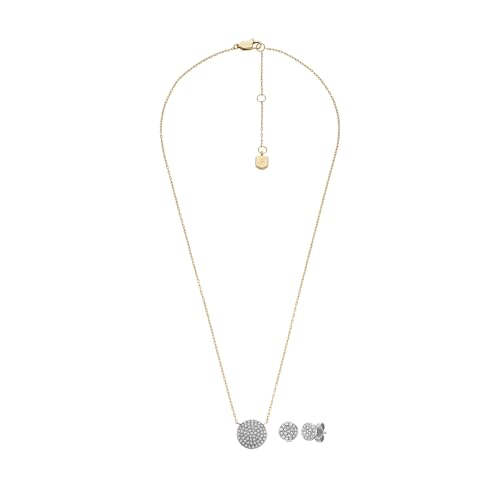 Fossil Glitz Disc Jf04815Set - Set Da Donna In Acciaio Inox Bicolore, Taglia Unica, Acciaio Inossidabile, Nessuna Pietra Preziosa