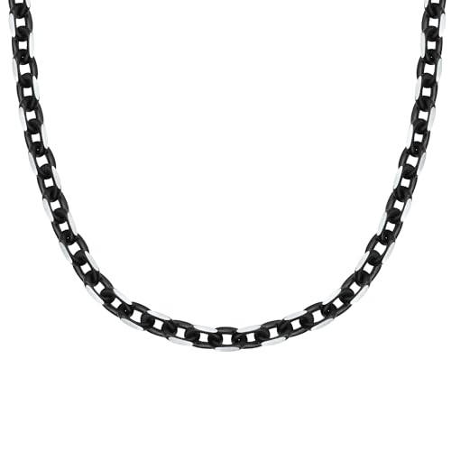 Sector No Limits Collana Uomo In Acciaio, Catena, Lunghezza 55 Cm, Collezione Sector Bold - Saxs02