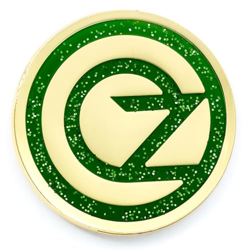 Wicked Spilla Verde Smeraldo - Spilla Con Logo Oz, Misura Unica, Zinco, Nessuna Pietra Preziosa
